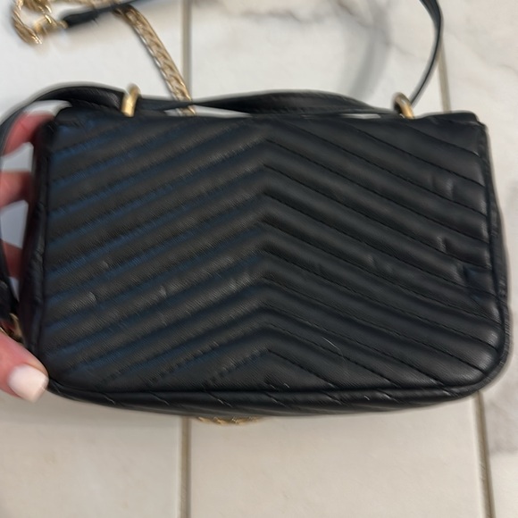 Topshop Black Quilted Leather Shoulder Bag - Picture 5 of 7